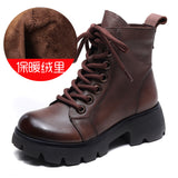 Time 99] Water Washing Layer Of Kraft Rubber Foam Bottom List Plus Velvet With Handmade Martin Boots