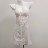 Lace Sexy Pajamas Women Spring And Autumn 2025 New Summer Pure Wind Ice Ribbon Breast Pad Sling