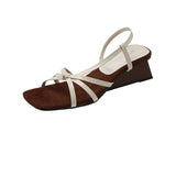 Fairy Wind Woven Temperament In The Summer Of 2025, Show-To-Toed And Sandals Women's One-Legged