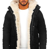 Single Fur Hooded Jacket Thick Warm Coat Wish Imitation Leather Wool Cotton