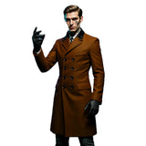 2025 Autumn And Winter With Lining Burst Single Hairs, The Coat Man Thickths The Double Clasp Of The