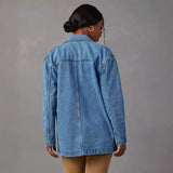 Zingj Retro Light Color Heavy Industry Wash Denim