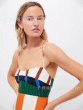 Women's Clothing In The Summer Of 2025 Striped Dress Colored Thin Opening Sling