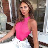 Zingj New Sexy Slim Sleeveless Round Collar Jumsuit Female Women's Street
