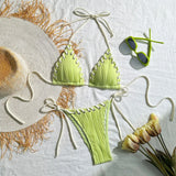 2024 New Small Fresh Sweet Individual Split Swimsuit Bikini