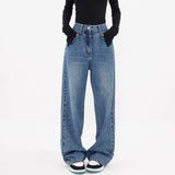 Vintage Blue High Rise Boyfriend Jeans-Outfit