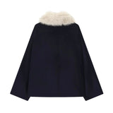 Women's Explosive Artificial Fur Effect Necking Jacket