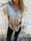 Summer New Casual Loose Hot Short-Sleeved Collar Shirt For