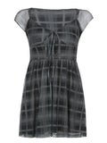 Checkered Swing Mini Dress- Outfit