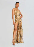High-End Women's Sexy Bare-Back T-Breasted Dress Dress Dress Dress Dress Dress