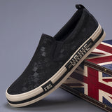 Summer New Men's Flying Weaving Fabric Breathable Soft Soles Pedaling Feet Casual Men's