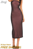 Women Sexy Long Tube Top Bodycon Dress Strapless Bandeau Maxi Dress Slim Fitted Summer Casual Formal Midi