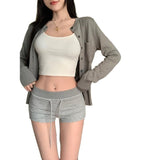 Thin Casual Pants Women Spring Suction Hot Pants Bag Hip Pants Leggings Black