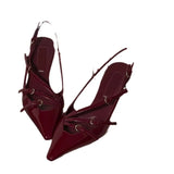 And Summer 2025 New Fashion Single Shoes Retro Pointed Women's Shoes High