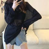 Woman Solid Sunscreen All-match Korean Style Streetwear Candy Color Harajuku Thin Summer Clothing Ladies Casual