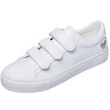 Children 2025 New Casual Shoes Fashion Women's Shoes Students Breathable Magic Sticker Small White Shoes Spring And Autumn Flat Plate