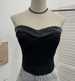 Sense Of Small Heavy Industry Drilled With Chest Pad Inside The Bottom Of The Coat Short Vest Woman