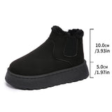Velvet Round Head Jacket Cotton Boots 2025 Autumn And Winter New 44 Large Thick Snow Boots