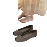 Flat-Soled Retro Single-Shoe Women's Shoes 2025 New Spring And Autumn And Winter Pedal Grandmother Shoes Small Fragrant Evening