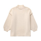Women's Clothing 2025 Spring And Autumn New Temperament Round Neck Simple Thin Knitted Shirt