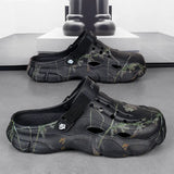 Men's Shoes 2025 New Stinging Feel Men's One-Word Slippers Wear A Shoe And Two Wear-Resistant Beach Cold