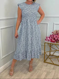Summer Explosion Lady Print Floral Elegant Dress Holiday