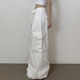 Fold Over Ruched Black Cargo PantsOutfit