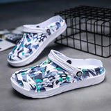 Summer New Anti-Slip Beach Shoes Word Drag Men's Cool Slippers Men's Hole Shoes Bao Men's