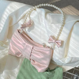 Pearl Bow Aesthetic Shoulder BagOutfit