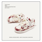 Shoes Destroy Aesthetic Bread Shoes New Year Red Christmas Red Life Year Small Scent Wind Plate Shoes Men And Women The
