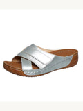 Women's Slope And Slippers 2025 Summer New Large-Size Casual Slippers Women's Thick Soles Light Cool Drag Women's