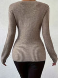 And Winter Jacket Women's Sweater Explosion Of The Girl's Knitted Shirt Solid Color Bottom