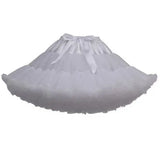 Lolita Petticoats Cosplay Bridal Crinoline Lady Girls Underskirt For Party White Black Ballet Dance Skirt