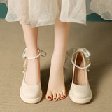 Jane High Heels Spring And Autumn Small 2025 Spring New Design Sense Small French Temperament Single Shoes Small Fragrant