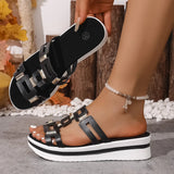 Slippers Women Wear 2025 Summer New Women's Thick Bottom Fish Mouth Slippers Light