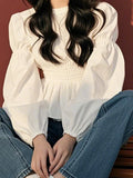 Year's Popular Beautiful Shirt Design Sense Of High-Grade White Waist With Shirt 2025 New Women's