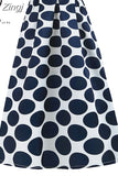 Skirt Women Summer High Waist Polka Dot Vintage Skirts Red Retro Robe