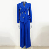 New Temperament Rose Buckle Butterfly Decoration Irregular Suit Trousers