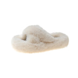 Three Types Of Wool Slippers Women Wear 2025 New Autumn And Winter Cotton Drag Home Korean