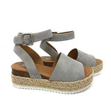 Yards Of Women's Sandals A Word Buckle Thick Bottom And High Heels Of Sandals Women Feel