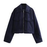 Spring And Autumn Women's Street Fashion Soft And Short Jacket Jacket Coat Soft
