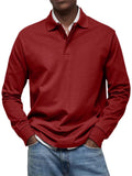 New Men's Casual Long-Sleeved Button-Down
