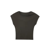 Summer New Women's Multi-Colored Self-Repair Micro-Sleeveless Design Top