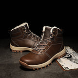 Winter High-Top Men's And Women's Shoes Warm Plus Velvet Shoes Men's Shoes Outdoor Snow Boots Anti-Slip Hiking