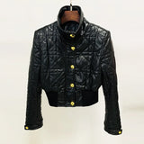 Offer 2025 New Star Fashion Locomotive Style Collection Waistline Short Leather Jacket