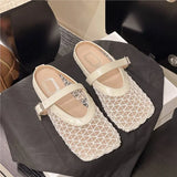 Bottom French Bag Head Half Slippers Wear Women's Shoes In The Summer Of 2025 New Mesh Breathable Soft Base Cool