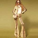 New Star Fashion Snake Leather Leather Jacket Jacket Horn