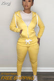 Autumn Sporty Women's Set Hooded Sweatshirt Jogger Pants Set Activewear Tracksuit Two Piece Set Print Fitness