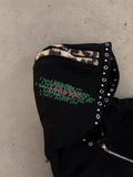 Street Retro Hoodie Loose Metal Decorative Zippered