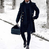 Hair, The Coat Of Coat Men Double Buckle Thicker This Wind Jacket Wish This